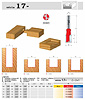 stopkové frézy s rovnými noži+ série 17-
