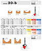stopkové frézy profilové dvířkovací s ložiskem série 39-b