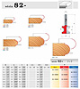 stopkové frézy zaoblovací vyduté - série 82-